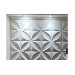 Forma 3d Molde Gesso 3d Floral Petalas 29x29 ABS Gesso Ou Cimento - 4