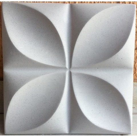 Forma 3d Molde Gesso 3d Floral Petalas 29x29 ABS Gesso Ou Cimento