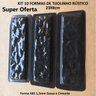 Forma 3d Molde Gesso 3d Tijolinho Rústico 24x8cm Abs Jogo com 10 Formas. - 1