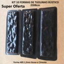 Ver imagem 1 de Forma 3d Molde Gesso 3d Tijolinho Rústico 24x8cm Abs Jogo com 10 Formas.