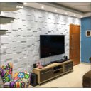 Ver imagem 3 de Forma Molde Gesso 3d Mosaico Bloco 40x40cm Abs Gesso Ou Cimento 3d