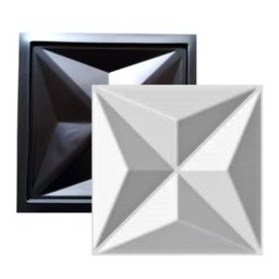 Forma Molde Gesso 3d Colinas 40x40cm ABS Molde Para Gesso ou Cimento - 5