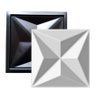 Forma Molde Gesso 3d Colinas 40x40cm ABS Molde Para Gesso ou Cimento - 5