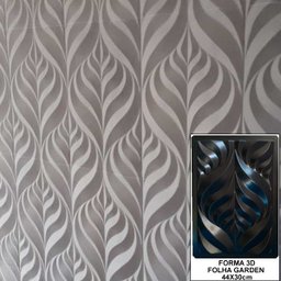 Forma 3d Molde 3d Folha Garden 44x30cm Molde Para Gesso 3d Abs Virgem - 2