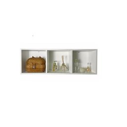 Nicho Triplo 85x24x22 Retangular Grande Branco - 2