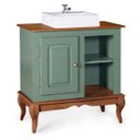 Ver imagem 1 de Gabinete para Banheiro 1 Porta com Cuba Dália 3051