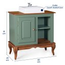 Ver imagem 5 de Gabinete para Banheiro 1 Porta com Cuba Dália 3051