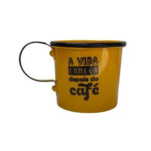 Kit de Café Coado Individual Amarela - Demolição Artesanal Utensilios do Chef