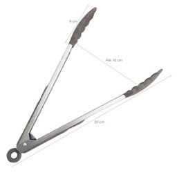 Pegador de Silicone Brinox Utensilio de Cozinha Inox Pegador Cinza - 4