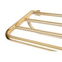 Ver imagem 4 de Toalheiro de Banho Banheiro Hotelaria Triplo 63,1cm Tessalia em Aço Inox Dourado Brilhante Stainless