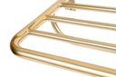 Ver imagem 4 de Toalheiro de Banho Banheiro Hotelaria Triplo 63,1cm Tessalia em Aço Inox Dourado Brilhante Stainless
