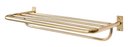 Ver imagem 2 de Toalheiro de Banho Banheiro Hotelaria Triplo 63,1cm Tessalia em Aço Inox Dourado Brilhante Stainless