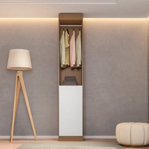 Guarda-Roupa Modulado Roupeiro Closet Sapateira 1 Porta Versatille Yescasa