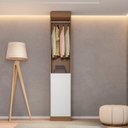 Ver imagem 1 de Guarda-Roupa Modulado Roupeiro Closet Sapateira 1 Porta Versatille Yescasa