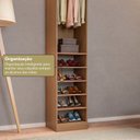 Ver mais imagens de Guarda-Roupa Modulado Roupeiro Closet Sapateira 1 Porta Versatille Yescasa