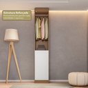 Ver imagem 7 de Guarda-Roupa Modulado Roupeiro Closet Sapateira 1 Porta Versatille Yescasa