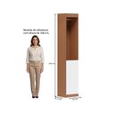 Ver imagem 3 de Guarda-Roupa Modulado Roupeiro Closet Sapateira 1 Porta Versatille Yescasa