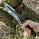 Ver imagem 2 de Faca Fighter Full Tang Artesanal 8 Faca De Luta Monobloco 4mm Brut Forj
