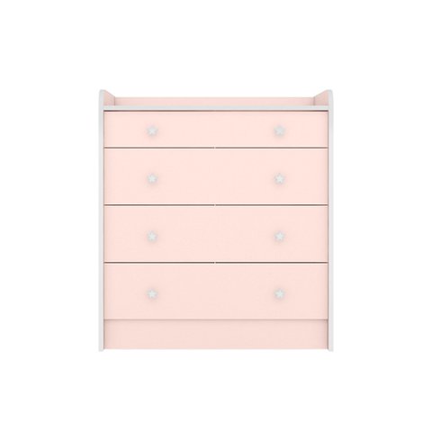 Cômoda com Trocador Doce Sonho Rosa - Qmovi