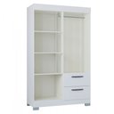 Ver imagem 3 de Guarda-roupa Solteiro Tóquio 4 Portas 2 Gavetas Branco - Poquema