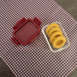 Pote de Vidro Retangular com Tampa Hermética 330ml Sanremo Vermelho - 6