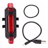 Lanterna Para Bicicleta Traseira Led Vermelho Pisca De Bike - 3