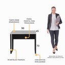 Ver imagem 3 de Escrivaninha Mesa Escritório 90cm Multimóveis CR25326