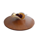 Ver imagem 3 de Prato Giratório Bandeja Decorativa 60cm Amadeirado para Mesa