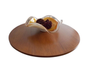 Ver imagem 3 de Prato Giratório Bandeja Decorativa 60cm Amadeirado para Mesa