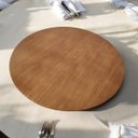 Ver imagem 1 de Prato Giratório Bandeja Decorativa 60cm Amadeirado para Mesa