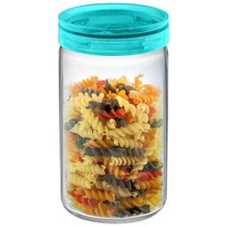 Pote Hermético de Vidro para Mantimentos Cozinha 1L Sanremo Azul - 1