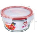 Ver imagem 3 de Kit 6 Potes Vidro Redondos Tampa Hermética Travas 580ml Sanremo