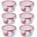 Ver imagem 1 de Kit 6 Potes Vidro Redondos Tampa Hermética Travas 580ml Sanremo