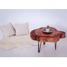 Mesa de Centro Orgânica Rustica Natural D50cm - 4