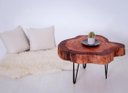 Ver imagem 4 de Mesa de Centro Orgânica Rustica Natural D50cm