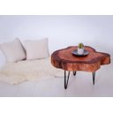 Ver imagem 4 de Mesa de Centro Orgânica Rustica Natural D50cm