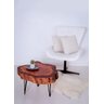 Mesa de Centro Orgânica Rustica Natural D50cm - 3