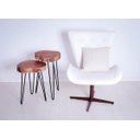 Ver imagem 3 de Jogo de Mesas Laterais Orgânicas Rusticas Naturais