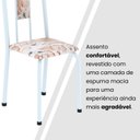 Ver mais imagens de Conjunto para Sala de Jantar com 4 Cadeiras Lívia Branco/Bege