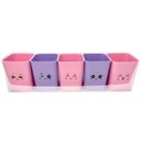 Ver imagem 5 de Kit 5 Porta Objetos Organizador Mesa Escritório Porta Lápis Doçura Dello Adesivos e Suporte