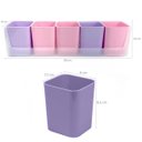 Ver imagem 3 de Kit 5 Porta Objetos Organizador Mesa Escritório Porta Lápis Doçura Dello Adesivos e Suporte