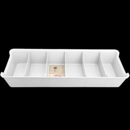 Organizador De Gavetas G Colmeia Com 6 Divisórias Multiuso UZ Branco - 5