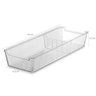 Organizador De Gaveta Divisor Porta Facas Talheres Cozinha UZ Transparente - 3