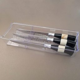 Organizador De Gaveta Divisor Porta Facas Talheres Cozinha UZ Transparente - 4