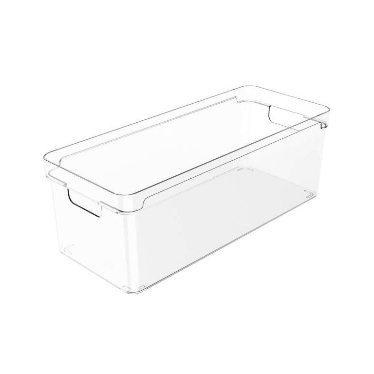 Organizador Empilhável Caixa Organizadora Closet 37x15x13cm Clear Natural Organizador Empilhável Caixa Organizadora Closet 37x15x13cm Clear Natural