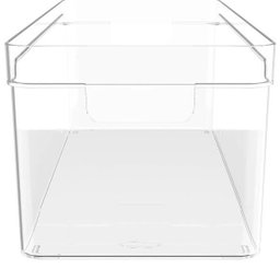 Organizador Empilhável Caixa Organizadora Closet 37x15x13cm Clear Natural - 4