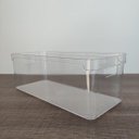 Ver imagem 5 de Organizador Empilhável Caixa Organizadora Closet 37x15x13cm Clear Natural