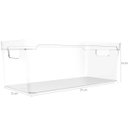 Ver imagem 3 de Organizador Empilhável Caixa Organizadora Closet 37x15x13cm Clear Natural