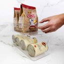 Ver imagem 2 de Organizador Empilhável Caixa Organizadora Closet 37x15x13cm Clear Natural