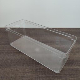 Organizador Empilhável Caixa Organizadora Closet 37x15x13cm Clear Natural - 7